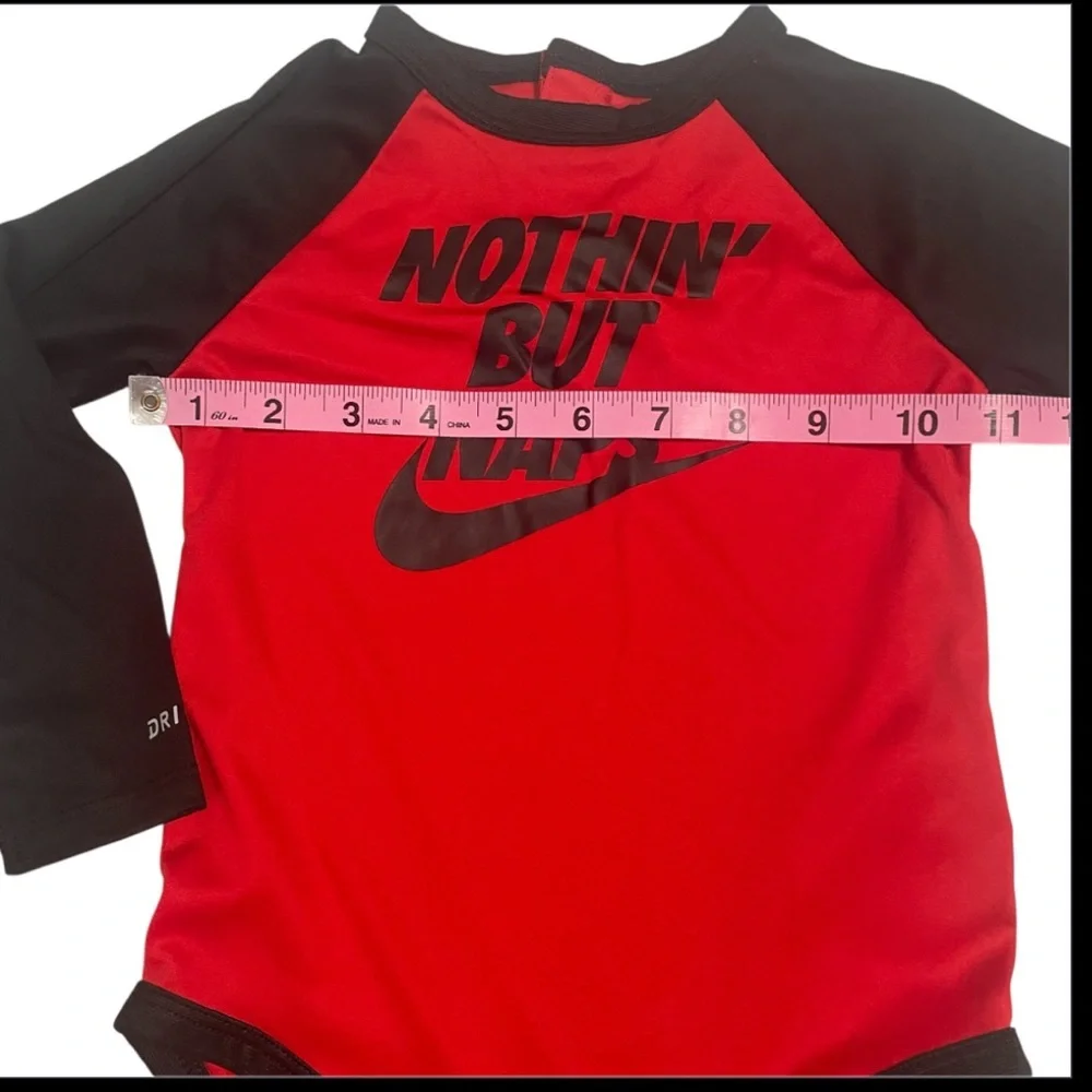 Nike Red and Black Dri-FIT Onesie